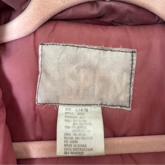 Vintage Aspen snow bunny ski jacket with slight floral print, size large - Picture 5 of 10